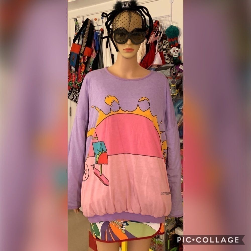 Peter Max Art Show Reversible Sweatshirt Vintage